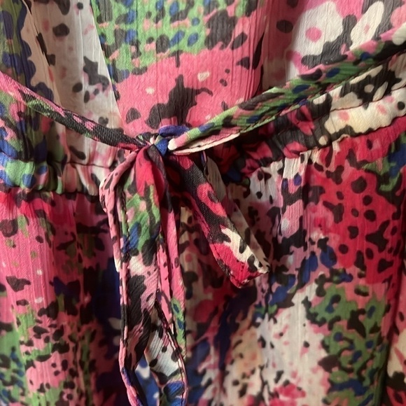 🆕NWT Pink rose dress size M Romantic, boho and floral. Sheer mesh - Picture 8 of 13